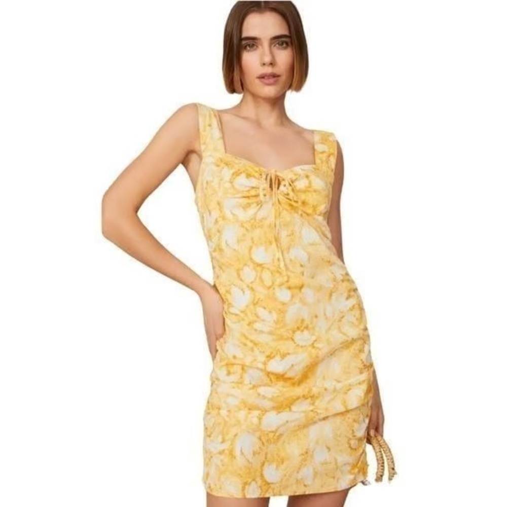 GUC Louna Yellow Floral Dress